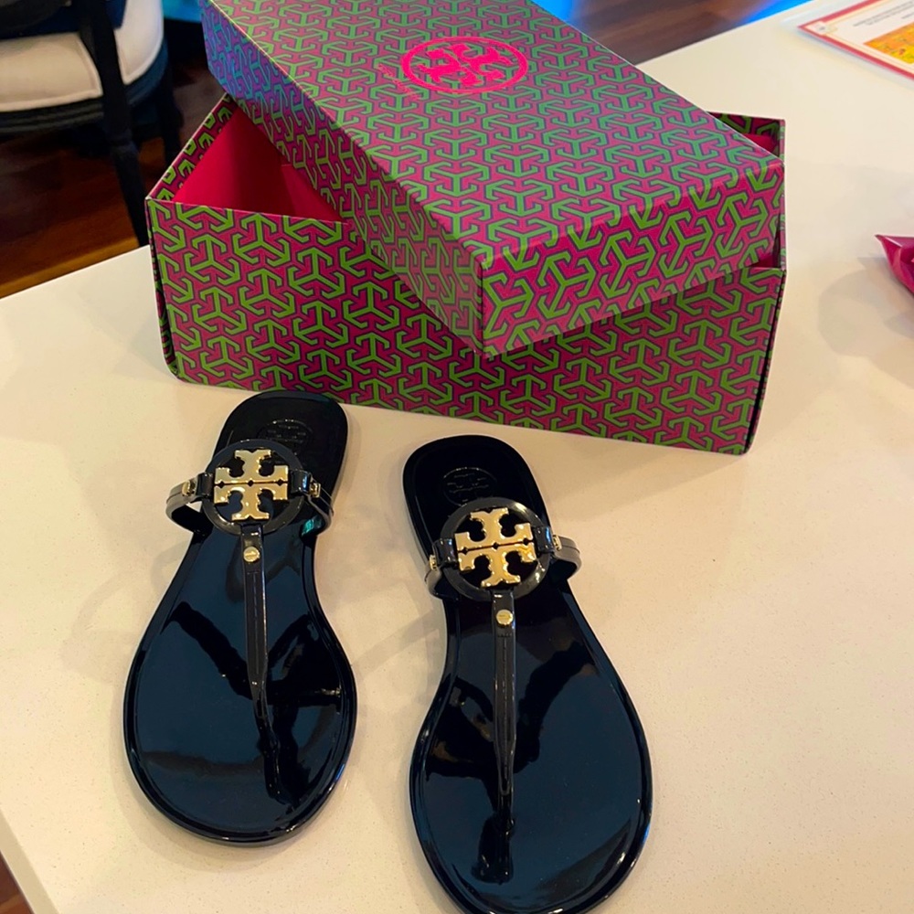 (Tory Burch) Mini Miller Jelly Sandals Black